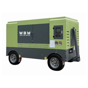 Máy nén khí trục vít DIESEL di động 350cfm 12bar theo dõi và máy nén di động bốn bánh - Product Image 1