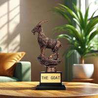 Trophée Flexzion en forme de chèvre, gravé au laser, durable, pour le sport, les employés, les enseignants, les patrons, les amis, cadeau de reconnaissance unique