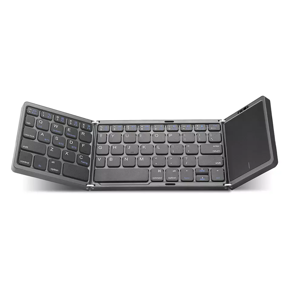 Günstige drahtlose Bluetooth-Tastatur Pad Telefon Laptop 3 in 1 Multifunktions-faltbare Tastatur