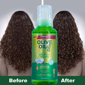 <span class=keywords><strong>Mousse</strong></span> <span class=keywords><strong>coiffante</strong></span> pour cheveux à l'huile de <span class=keywords><strong>coco</strong></span> <span class=keywords><strong>et</strong></span> à l'huile d'<span class=keywords><strong>olive</strong></span> de haute qualité, produit coiffant pour boucles, laque pour cheveux à tenue forte pour le modelage <span class=keywords><strong>et</strong></span> la brillance - Product Image 5