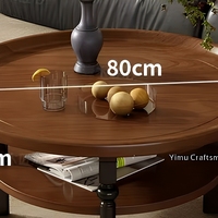 Table basse vintage style français en bois massif avec plateau en marbre, rangement intégré, pour usage domestique, style chinois, pour petits espaces de salon, antique, neuve