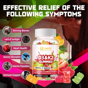 Gomitas Multivitamínicas de Marca Privada OEM/ODM para Niños y Adultos, Suplemento de Vitamina D3 K2, Gomitas de Apoyo Inmunológico - Product Image 3