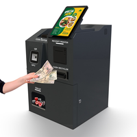 Kiosque de restauration rapide avec support multi-devises, lecteur de QR code, lecteur de codes-barres en option, fonction SDK, système d'exploitation Android 11, 8 Go de RAM, utilisation en intérieur