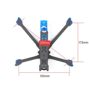 Chimera5 Pro V2 Star Fox 1.6W BLITZ F4 F7 50A Stack FPV drone ultra light rack crossing aircraft frame for rc race drone parts