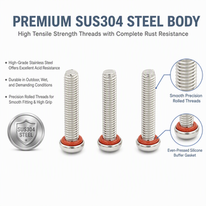 Tornillo <span class=keywords><strong>de</strong></span> sellado Phillips <span class=keywords><strong>de</strong></span> rosca larga <span class=keywords><strong>de</strong></span> 30 mm, 40 mm, 50 mm, SUS304, con <span class=keywords><strong>sello</strong></span> EPDM <span class=keywords><strong>rojo</strong></span>, <span class=keywords><strong>de</strong></span> fábrica con 30 años <span class=keywords><strong>de</strong></span> experiencia, plazo <span class=keywords><strong>de</strong></span> entrega <span class=keywords><strong>de</strong></span> 7 días para armarios <span class=keywords><strong>de</strong></span> telecomunicaciones - Product Image 6