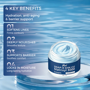 Crème <span class=keywords><strong>anti</strong></span>-âge GHK-Cu Copper Peptide SNAP-8, raffermissante, réduisant les <span class=keywords><strong>rides</strong></span>, hydratante, réparatrice de la barrière cutanée - Product Image 3