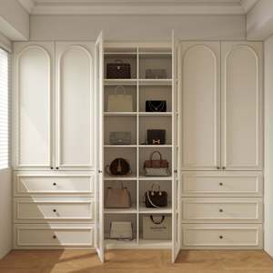 Mueble de Madera Moderno para Ropa, Modelo SNLFEIER 0005, Diseño de Paneles, Mueble Comercial para Hotel, Centro Comercial, Hogar, Oficina, Supermercado - Product Image 4