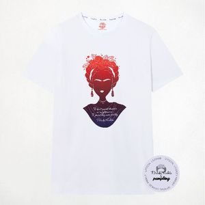 Camiseta Frida Kahlo Reality blanca con diseño artístico para mujer - Product Image 3