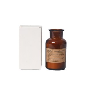 Aroma Sensation Scented Candle Amber Glass Bottle Elegant Home Decor Gift Item - Product Image 1