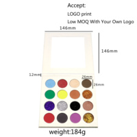 Palette d'ombres à paupières minérales imperméables à haute pigmentation avec des couleurs scintillantes et nude 2g - Maquillage de marque personnalisée pour les tons de peau foncés et clairs