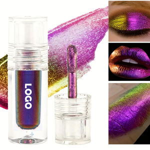 Vente en gros sans logo Fard à paupières caméléon métallique de couleur unique Glow Liquid Glitter Ombre à paupières caméléon végétalien - Product Image 2