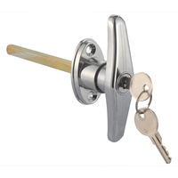 Serrure de porte de garage à bas prix, matériel de porte coulissante, serrure intelligente à rouleaux, type T, jeu de clés, serrures de portes de garage