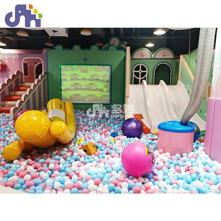 Domerry Macaronテーマコマーシャル屋内ソフトプレイセットベビー遊び場プレイエリアキッズボールプールスライド