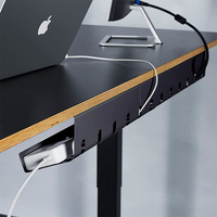 Plateau de gestion de câble sous le bureau en acier inoxydable personnalisé d'usine pour le bureau