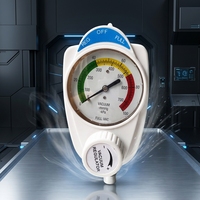 Régulateurs d'aspiration sous vide médicaux à fixation murale pour fournitures hospitalières 0-760 mmHg 0-260 mmHg