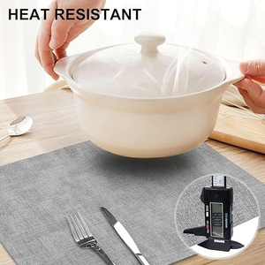 Ensemble de dessous-de-plat et de rangement pour couverts en feutre vert écologique réutilisable de qualité supérieure avec taille personnalisable pour la cuisine - Product Image 4