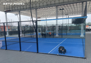 SSTD <span class=keywords><strong>Padel</strong></span> Super Panoramique Vue Complète Luxe Extérieur Intérieur Tennis Paddle Courts Cancha De <span class=keywords><strong>Padel</strong></span> Chine <span class=keywords><strong>Padel</strong></span> Court - Product Image 5