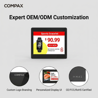 COMPAX OEM ODM - Soporte de Software Personalizado, Pantalla Digital Inalámbrica Bluetooth de 4.2 Pulgadas con Tinta Electrónica de 4 Colores, Bajo Consumo, IP65, para Interiores