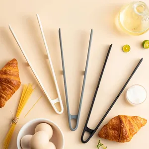 Pinces de cuisine en silicone antiadhésives, résistantes à la chaleur, pour barbecue, salade, steak, pâtes, idéales pour la cuisine - Product Image 4