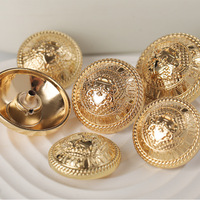 Boutons en métal de luxe léger et élégant pour hommes et femmes, en alliage de zinc, placage de tige, écologiques, logo gravé personnalisé