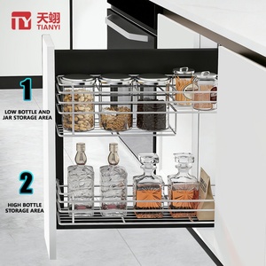 Organizador Multifuncional para Armario de Cocina, Cesta Extraíble con Clip para Montar en el Lateral - Product Image 3