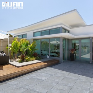 Pavage Gris Carreaux de Pierre de Béton Carreaux de Sol de Balcon Carrelage de Métro Extérieur Dalle de Céramique Antidérapant R11 - Product Image 1