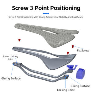 WEST BIKING Nuevas piezas de bicicleta Sillín suave de bicicleta de carretera Asiento Mtb Sillín de ciclismo hueco cómodo Sillín de bicicleta impreso en 3D - Product Image 3