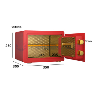 YINGBO Home Hotel Security <strong>Small</strong> Smart <strong>Safe</strong> <strong>Box</strong> Fingerprint Lock <strong>Safe</strong> <strong>Box</strong> - Product Image 2