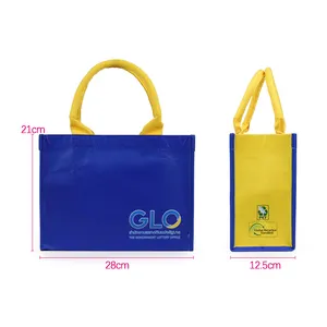 High Quality Custom Printed Cartoon Design Recycled RPET Non-Woven Promotional Handled Shopping Bag Competitive Price From China