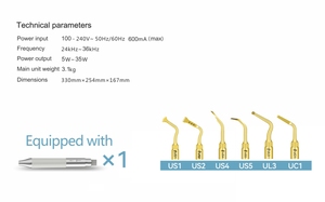Kits de base de chirurgie osseuse piézoélectrique Woodpecker, accessoires de pièce à main pour Ultra Surgery US-/ILED - Product Image 4