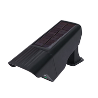 Lampe solaire LED d'extérieur pour jardin, en forme de caméra factice, étanche IP44, avec détecteur de mouvement PIR et télécommande
