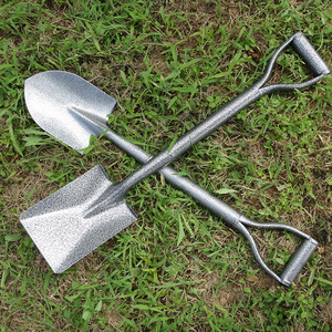 Pelle de jardin en acier au manganèse, poignée en D, petite pelle portable pour la plantation d'arbres, utilisation en camping en plein air - Product Image 1