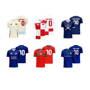 Uniforme de Fútbol para Hombre Sg, <span class=keywords><strong>Brasil</strong></span>, México, España, Países Bajos, Verano, Transpirable, Cuello en V, Estampado, Poliéster, Manga Corta, En Stock - Product Image 1