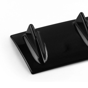 Diffuseur de châssis arrière ABS 584 mm x 150 mm, style aileron de requin à cinq ailettes, noir, pour modification automobile - Product Image 2