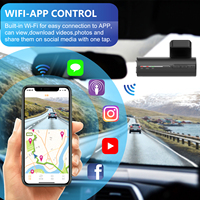 Meilleures ventes : Mini caméra de tableau de bord WiFi GPS 4K, double objectif avant et arrière, vision nocturne HD, WiFi GPS 4K