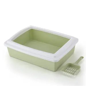 Manufacture Wholesale Plastic Pet Grooming Large Cat Litter Box Toilet Tray