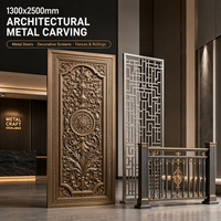 Mesin Router CNC Pintu Logam 1300x3000mm, Mesin Penggiling Gerbang Villa Tugas Berat dengan Meja yang Dapat Disesuaikan dan Penjepit Vakum