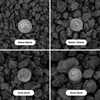 Blocs de pierre de lave noire de qualité supérieure pour foyers intérieurs et extérieurs, cheminées, grills à gaz, aquariums, aménagement paysager, design industriel