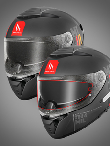 ฟิล์มกันฝ้าสำหรับหมวกกันน็อคมอเตอร์ไซค์ MT HELMETS ทำจากพลาสติก ABS รุ่น V-28B V-29 V-12 V-12B V-16 V-32 สำหรับใช้ด้านหน้า ของใหม่ - Product Image 6
