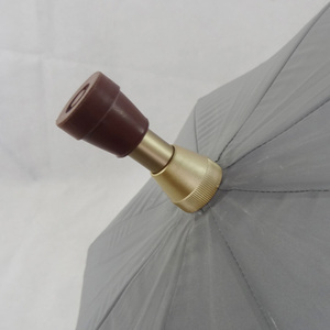 Parapluie bâton personnalisé 23 "luxe avec tissu réfléchissant UV parapluies béquille automatique pour la <span class=keywords><strong>pluie</strong></span> cadeau d'affaires canne - Product Image 4
