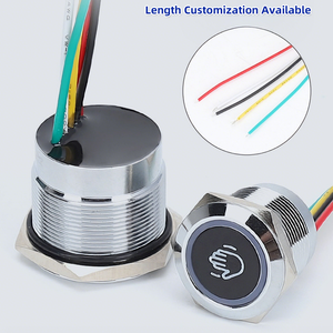 Botón de Control de Acceso Táctil Integrado con Indicador Luminoso de Doble Color Metálico Inteligente a Prueba de Agua IP67 con Inducción Infrarroja - Product Image 6