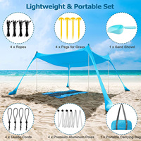 Tente de plage transfrontalière en Lycra, auvent pare-soleil, protection solaire, fraîcheur, pour camping en bord de mer, pêche, manuelle, Leica Skyroof
