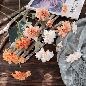 Fleurs artificielles CallaFloral Dahlia, branche unique, en tissu tressé, pour décoration intérieure - Product Image 1
