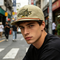 Casquette Snapback à prix d'usine, réglable, avec trous perforés au laser, imprimé camouflage, non structurée, en nylon imperméable
