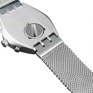 Stock al por Mayor Disponible para <span class=keywords><strong>Relojes</strong></span> <span class=keywords><strong>Swatch</strong></span> con Nuevas Correas de Acero Inoxidable con Malla Milanesa de 17-19 mm y Cierre Plegable para <span class=keywords><strong>Hombre</strong></span> y Mujer - Product Image 3