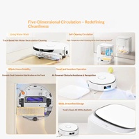 Robot Vacuum Cleaner Yunji J6 Motor Tanpa Sikat Daya Hisap 3000Pa Pencuci Lantai dengan Sistem Air Langsung All-in-One Menyapu Mengepel Otomatis