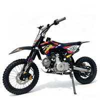 125cc Automatic Dirt Bike Gasoline Off Road Motorcycle Pitbike with Front Rear Disc Brakes Inverted Hydraulic Shock Absorber