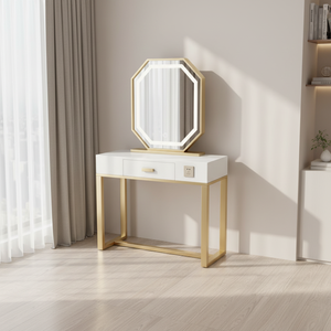 <span class=keywords><strong>Miroir</strong></span> <span class=keywords><strong>de</strong></span> Salon <span class=keywords><strong>de</strong></span> Coiffure Professionnel avec Éclairage LED – Poste <span class=keywords><strong>de</strong></span> Coiffage Rond et Table <span class=keywords><strong>de</strong></span> Maquillage – Offre Spéciale - Product Image 1