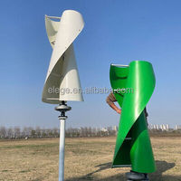 Éolienne Verticale Elege 2KW 3KW 5KW Mini Moulin à Vent Énergie Renouvelable Gratuite Générateur Hybride Éolien