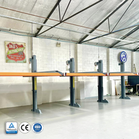 Élévateur de stationnement hydraulique à deux niveaux homologué CE pour garage domestique, gain de place